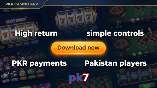 Main screen of Pk7 gamedownload page for PK players