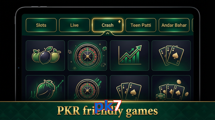 Game list for Pk7 games section